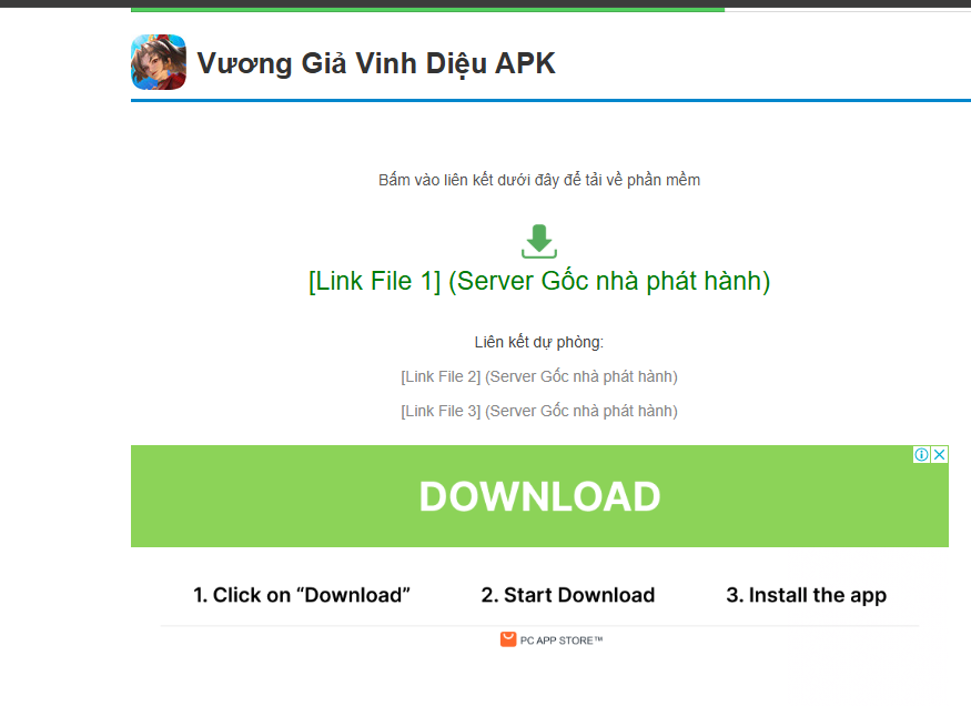 Link tải Vương Giả Vinh Diệu APK