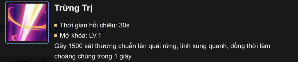 Trừng trị gây sát thương lên quái rừng