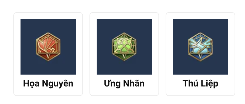 Bảng ngọc phù hợp với Qua Á