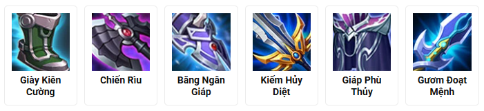 Trang bị đề xuất cho Vân Anh